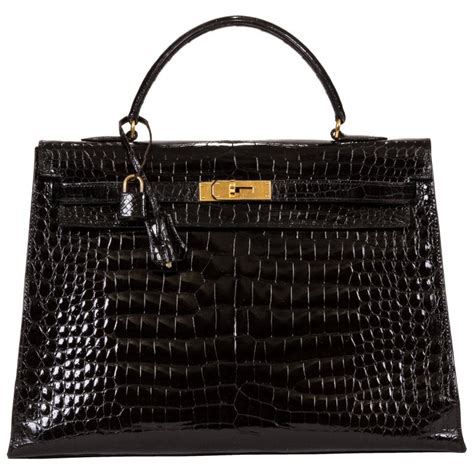 hermes kelly all black|hermes kelly bag vintage price.